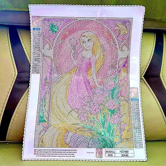 Rapunzel Tangled DIY 5D Full Round Drill Diamond Painting - Picture 2 of 8